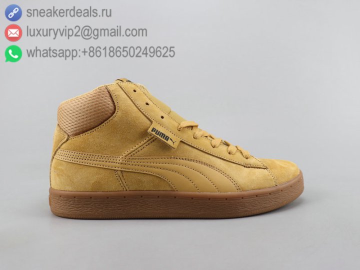 Puma 1948 MID Suede Unisex Skate Shoes Khaki Size 36-44